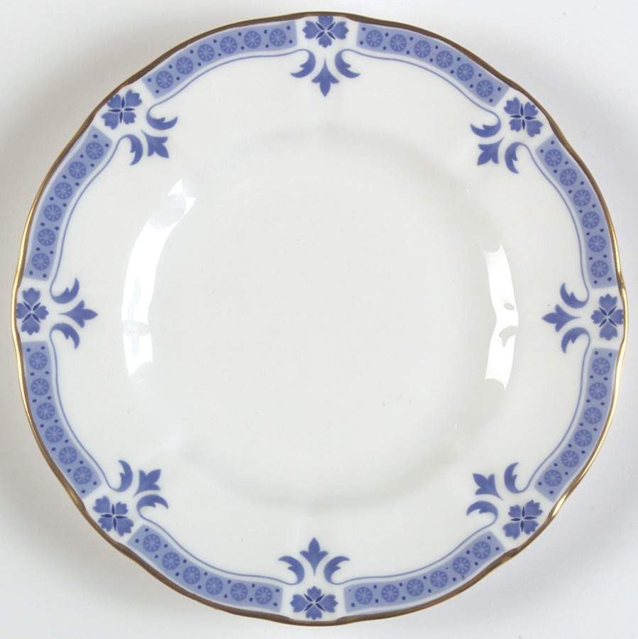 Grenville (Gold Trim) Bread & Butter Plate by Royal Crown Derby-1