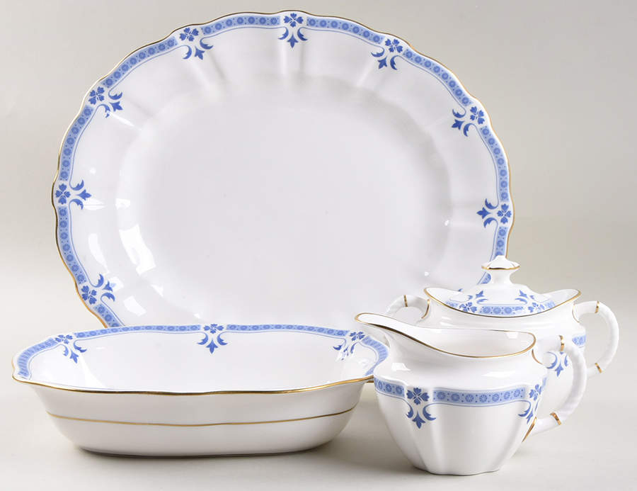 Grenville (Gold Trim) 5 Piece Hostess Set by Royal Crown Derby-1