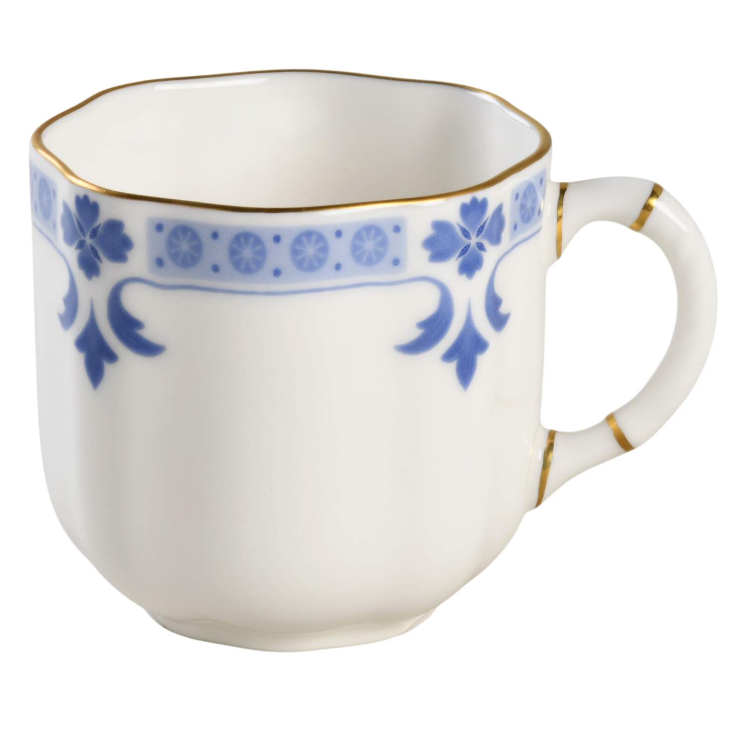 Grenville (Gold Trim) Flat Demitasse Cup by Royal Crown Derby-1