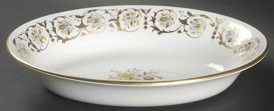 Grosvenor 10" Oval Vegetable Bowl by Royal Crown Derby-1