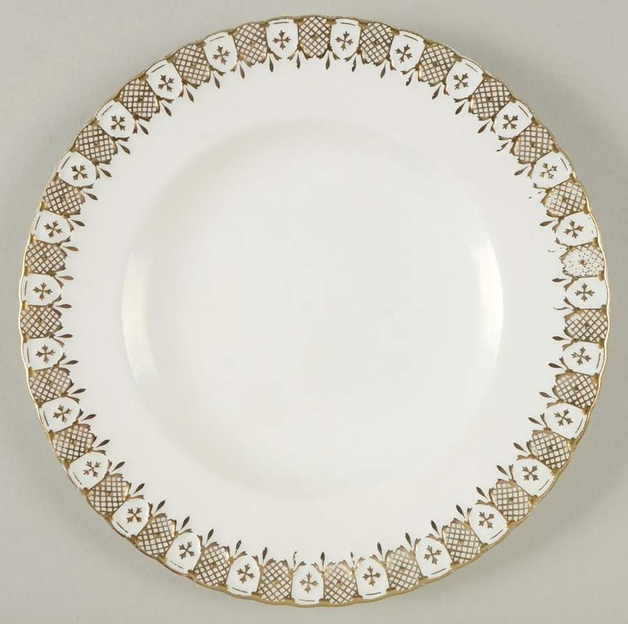 Heraldic Gold Luncheon Plate by Royal Crown Derby-1