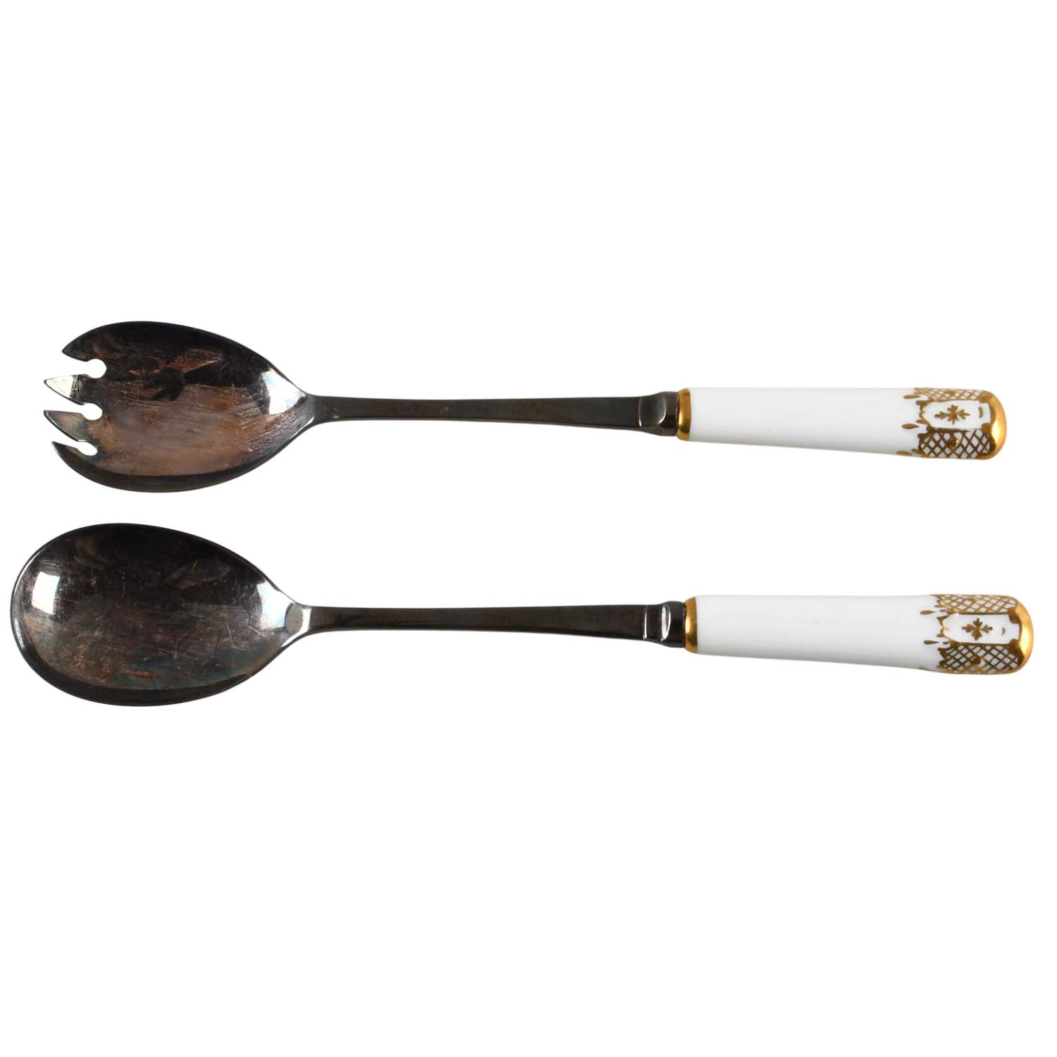 Heraldic Gold (2 Piece) Salad Set with Stainless Bowl by Royal Crown Derby-1