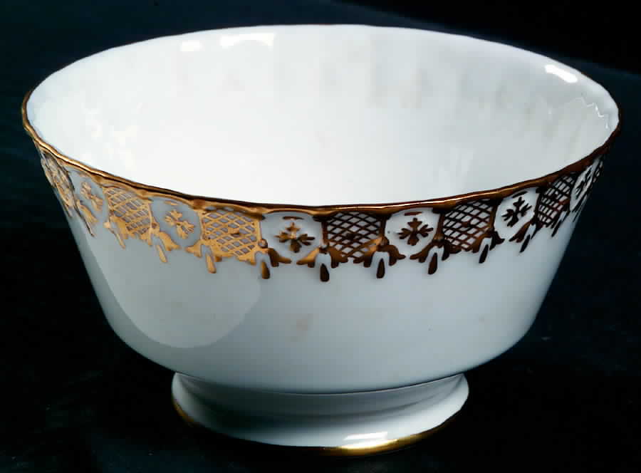 Heraldic Gold Large Footed Rice Bowl by Royal Crown Derby-1