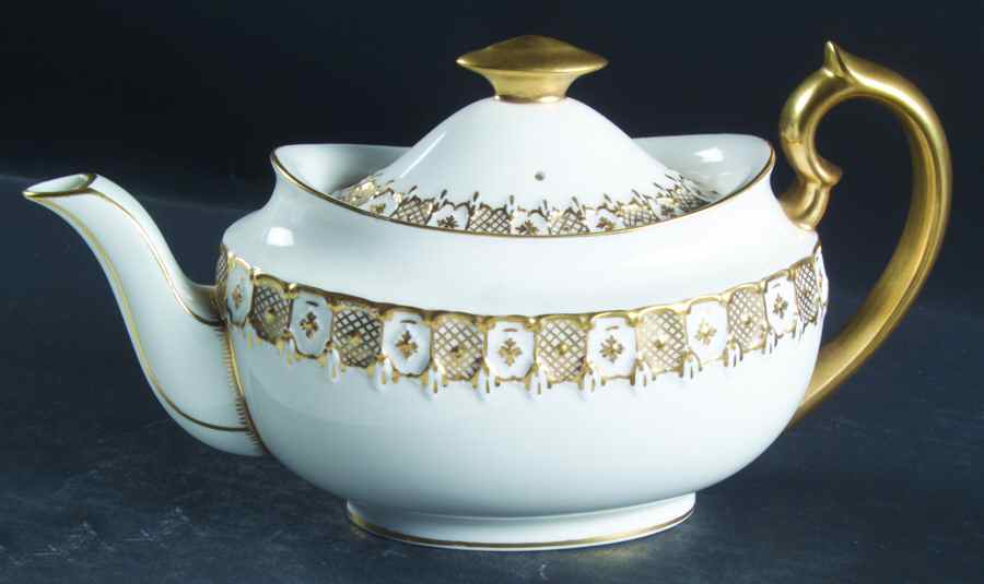 Heraldic Gold Mini Teapot & Lid by Royal Crown Derby-1