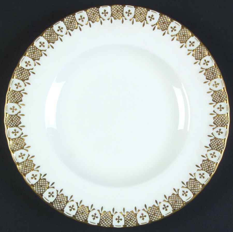 Heraldic Gold Salad Plate by Royal Crown Derby-1