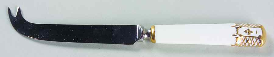 Heraldic Gold Cheese Knife with Stainless Blade by Royal Crown Derby-1