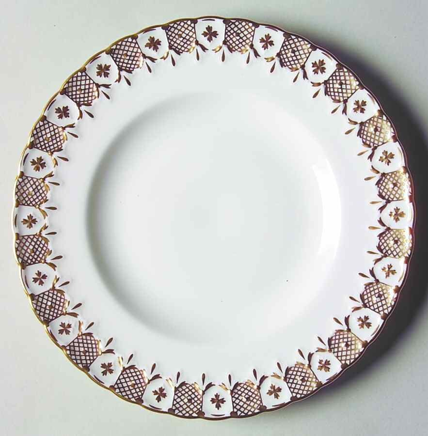 Heraldic Gold Bread & Butter Plate by Royal Crown Derby-1