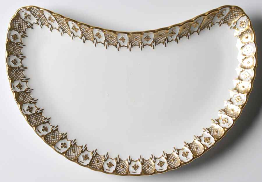 Heraldic Gold Crescent Salad Plate by Royal Crown Derby-1