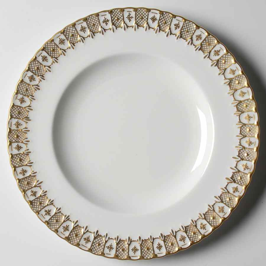 Heraldic Gold Luncheon Plate by Royal Crown Derby-1