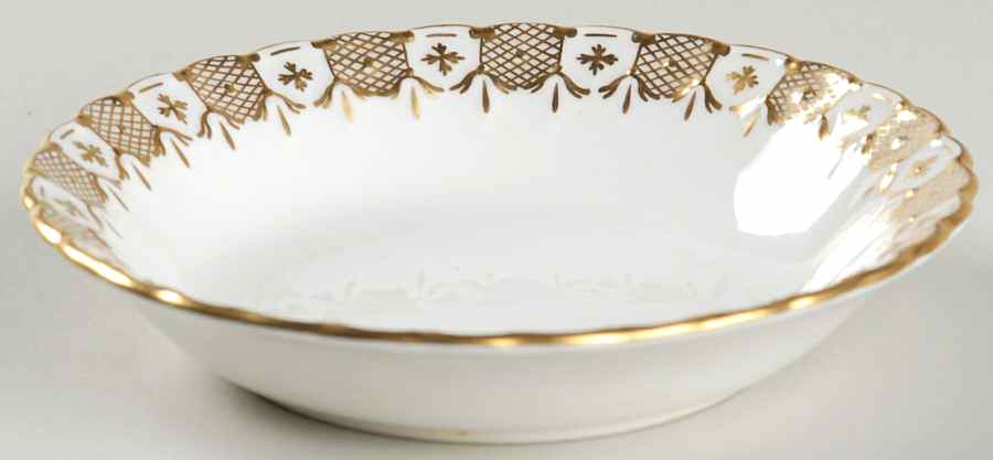 Heraldic Gold Fruit/Dessert (Sauce) Bowl by Royal Crown Derby-1