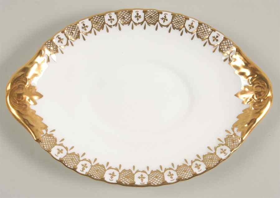 Heraldic Gold Underplate for Gravy Boat by Royal Crown Derby-1