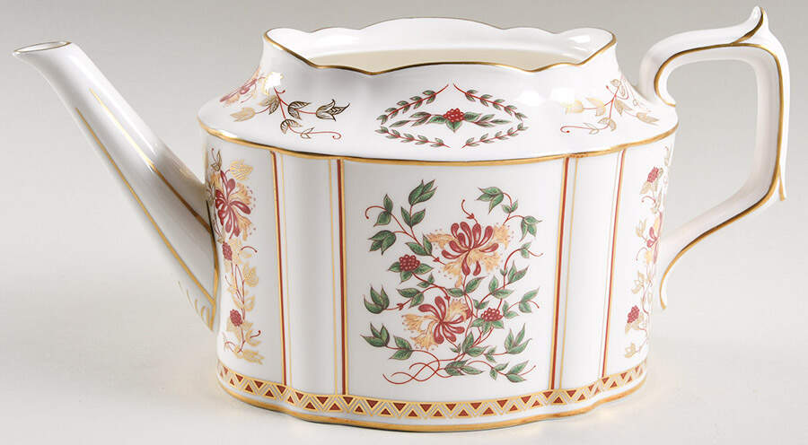 Honeysuckle Teapot No Lid by Royal Crown Derby-1