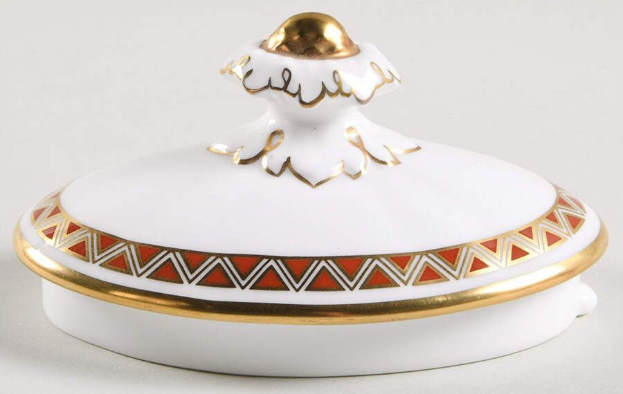 Honeysuckle Lid for Teapot by Royal Crown Derby-1