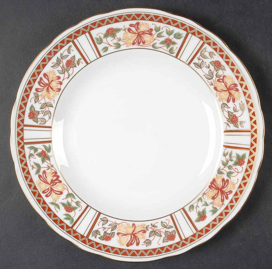 Honeysuckle Salad Plate by Royal Crown Derby-1