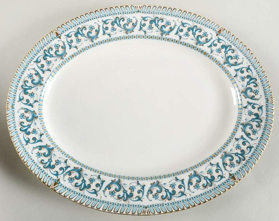 Imperia 15" Oval Serving Platter by Royal Crown Derby-1