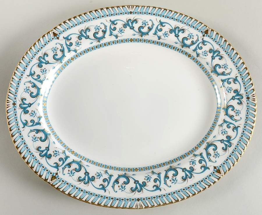 Imperia 13" Oval Serving Platter by Royal Crown Derby-1
