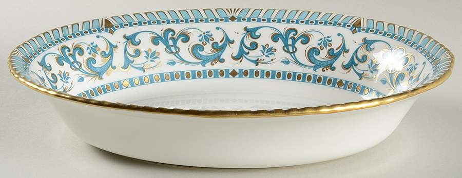 Imperia 10" Oval Vegetable Bowl by Royal Crown Derby-1