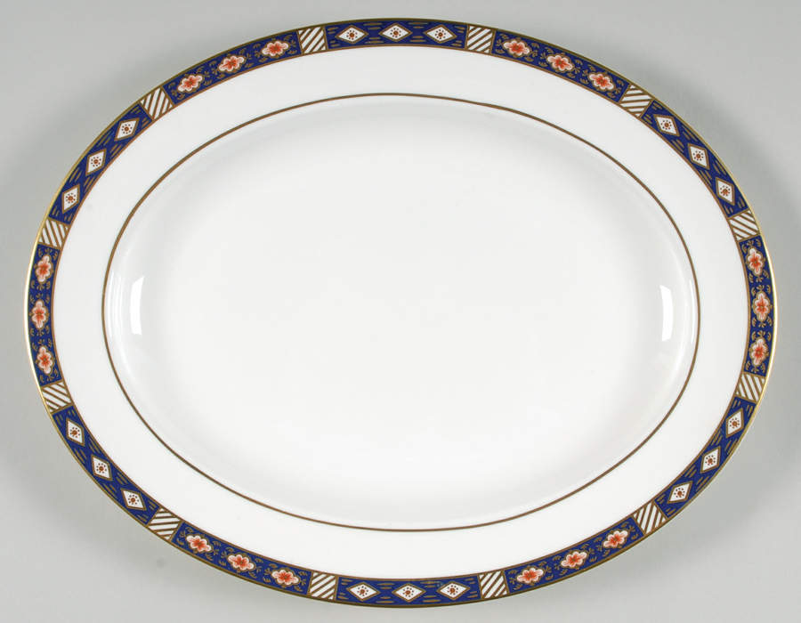 Kedleston 13" Oval Serving Platter by Royal Crown Derby-1