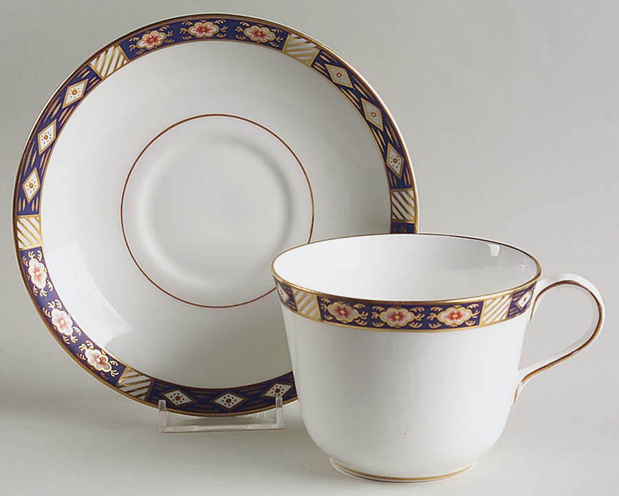 Kedleston Oversized Cup & Saucer Set by Royal Crown Derby-1