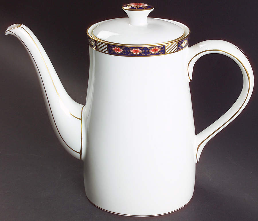 Kedleston Coffee Pot & Lid by Royal Crown Derby-1