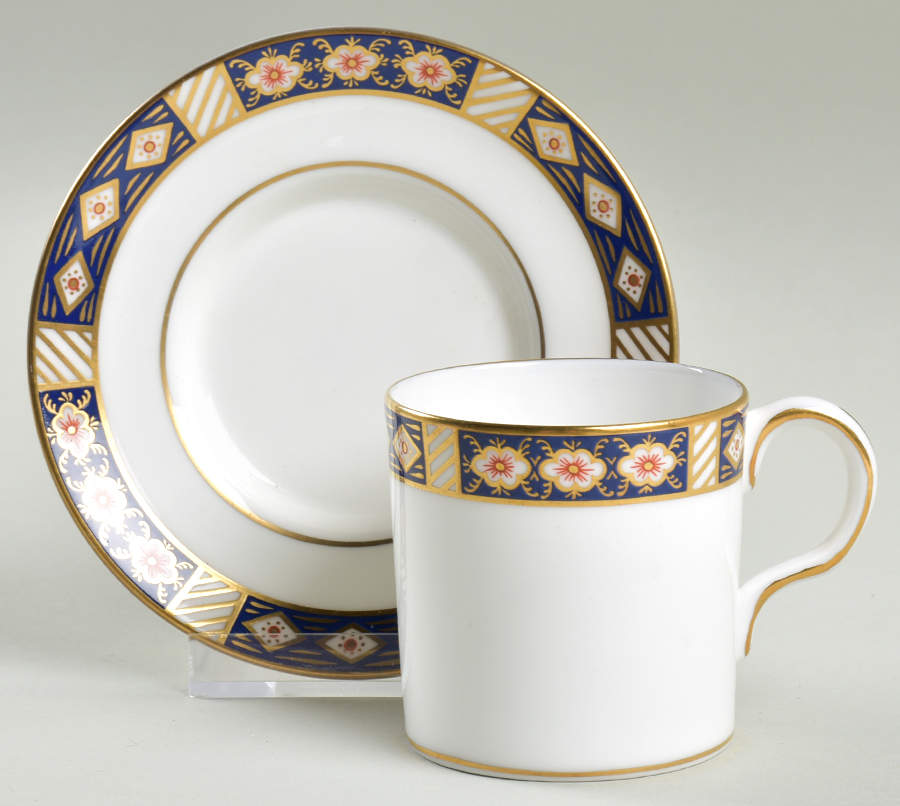 Kedleston Flat Demitasse Cup & Saucer Set by Royal Crown Derby-1
