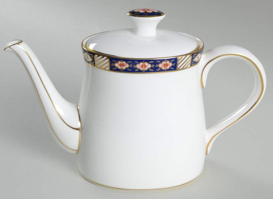 Kedleston Small Teapot & Lid by Royal Crown Derby-1