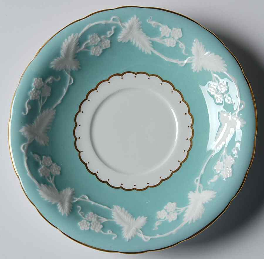 Kendal Celadon Saucer by Royal Crown Derby-1