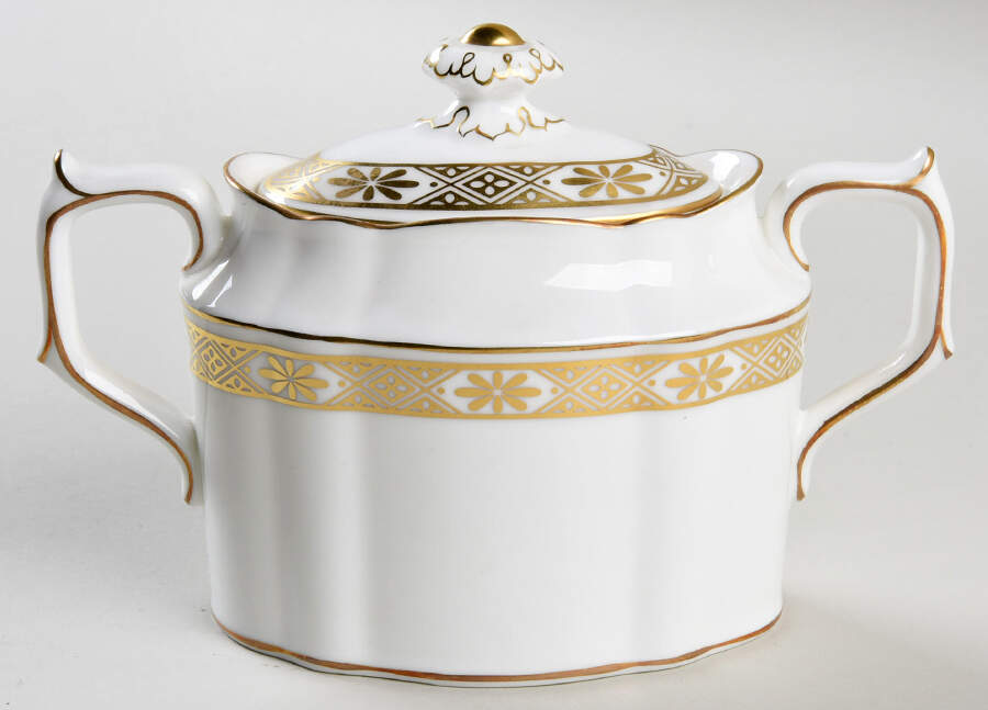 Kensington Sugar Bowl & Lid by Royal Crown Derby-1