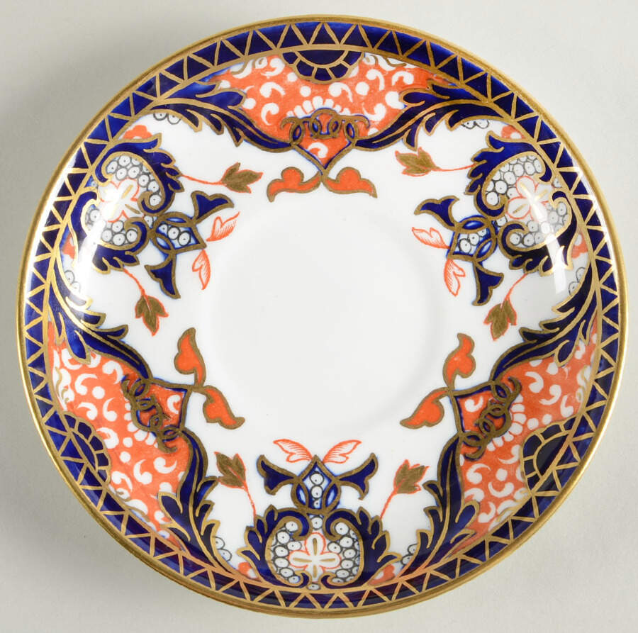 Kings (Newer Backstamp) Saucer for Footed Cup by Royal Crown Derby-1
