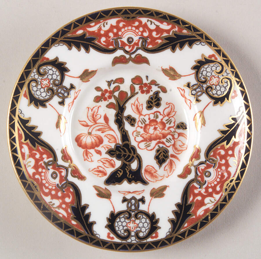 Kings (Newer Backstamp) Saucer for Flat Demitasse Cup by Royal Crown Derby-1