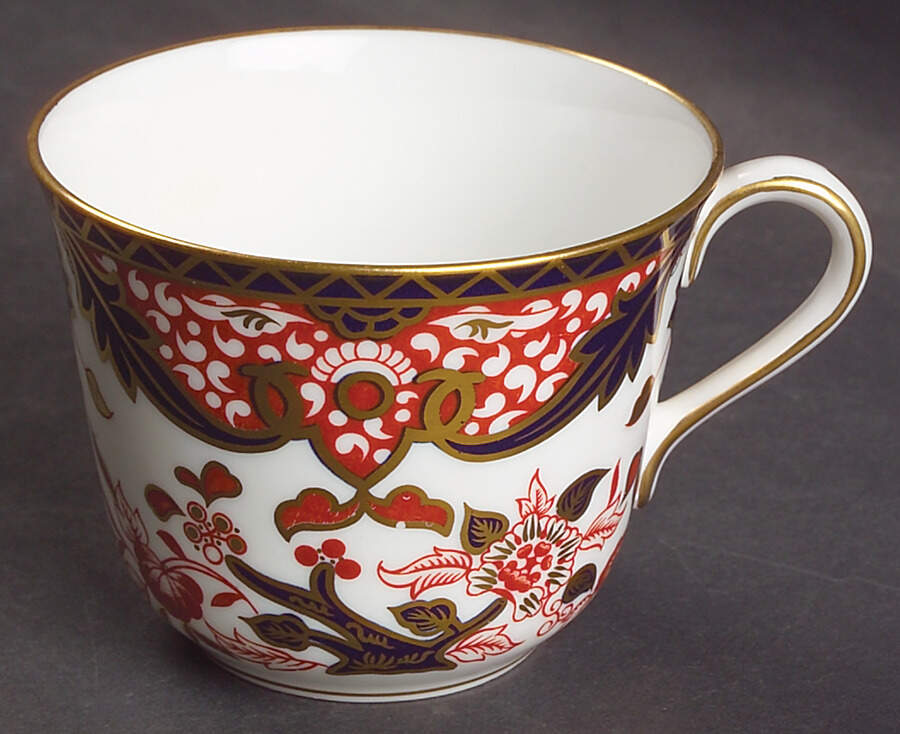 Kings (Newer Backstamp) Flat Cup by Royal Crown Derby-1