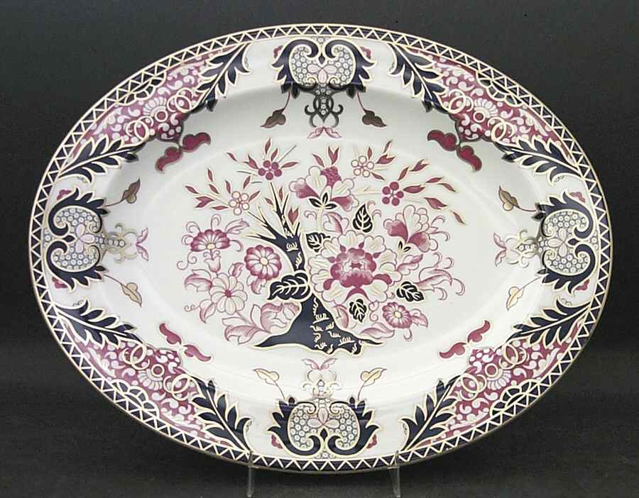 Kings (Newer Backstamp) 13" Oval Serving Platter by Royal Crown Derby-1