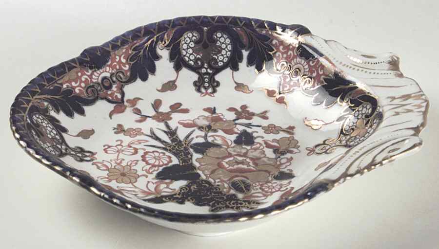 Kings (Newer Backstamp) Large Shell Shaped Dish by Royal Crown Derby-1