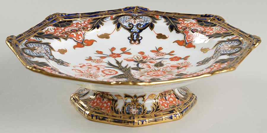 Kings (Newer Backstamp) Low Compote by Royal Crown Derby-1