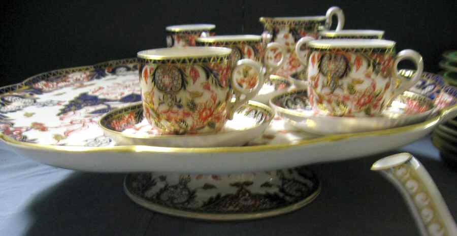 Kings (Newer Backstamp) 19" Round Footed Tray by Royal Crown Derby-1