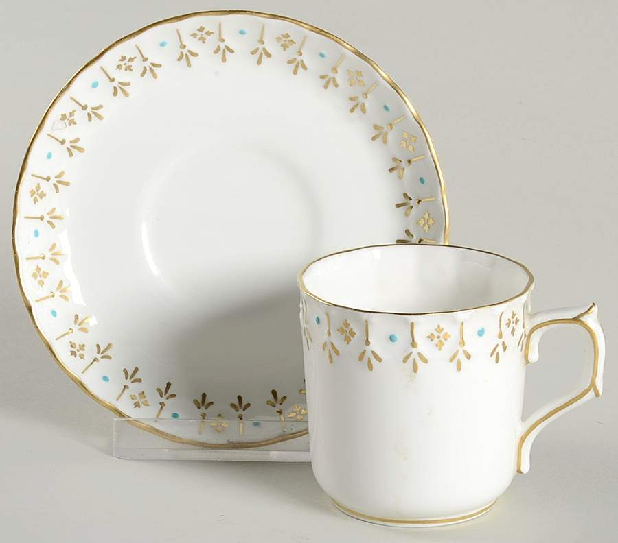 Lancelot Flat Demitasse Cup & Saucer Set by Royal Crown Derby-1