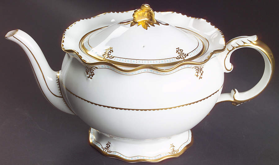 Lombardy Teapot & Lid by Royal Crown Derby-1