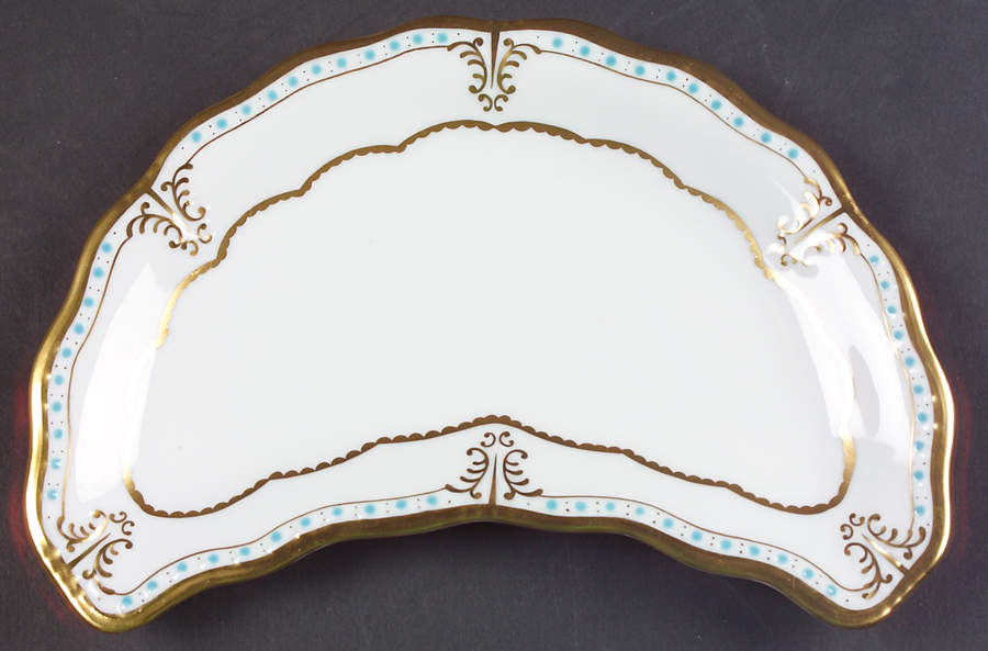 Lombardy Crescent Salad Plate by Royal Crown Derby-1