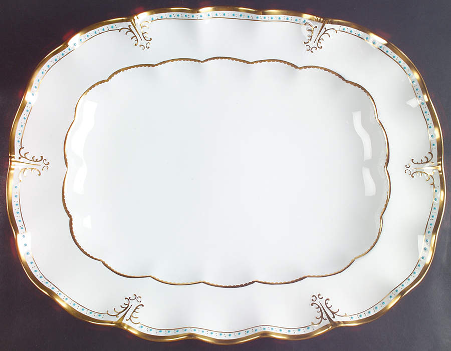 Lombardy 17" Oval Serving Platter by Royal Crown Derby-1