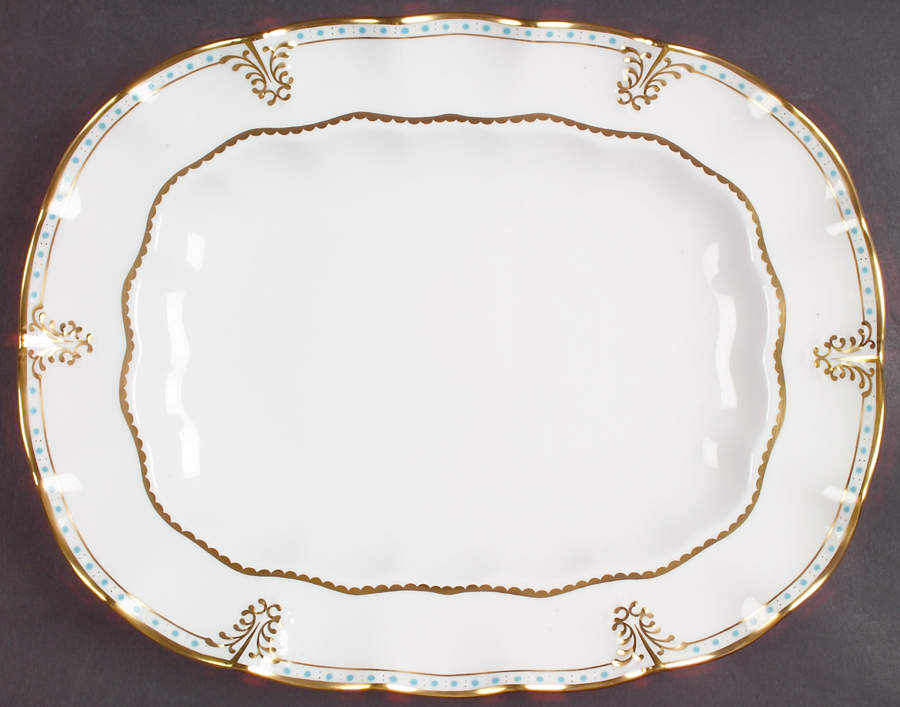 Lombardy 13" Oval Serving Platter by Royal Crown Derby-1