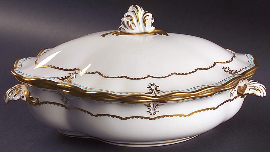 Lombardy Oval Covered Vegetable by Royal Crown Derby-1