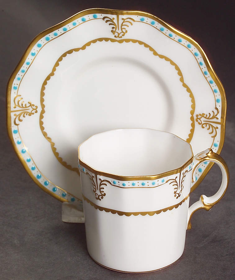 Lombardy Flat Demitasse Cup & Saucer Set by Royal Crown Derby-1