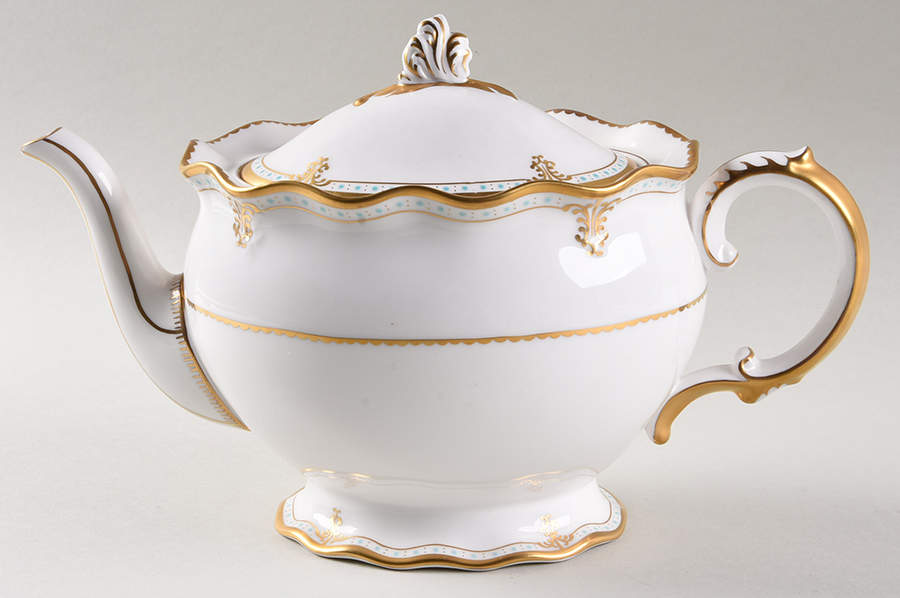 Lombardy Teapot & Lid by Royal Crown Derby-1
