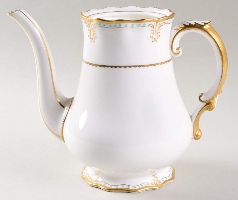 Lombardy Coffee Pot No Lid by Royal Crown Derby-1