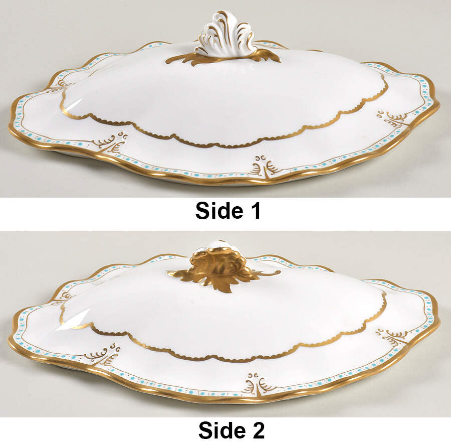 Lombardy Lid for Oval Vegetable by Royal Crown Derby-1