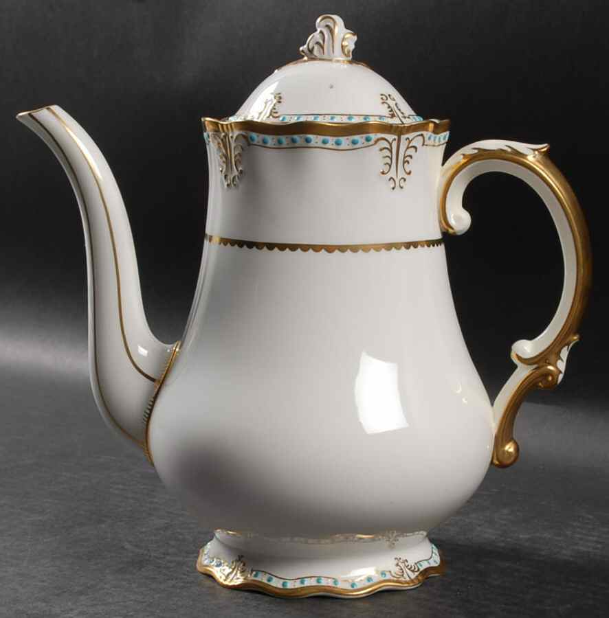 Lombardy Coffee Pot & Lid by Royal Crown Derby-1