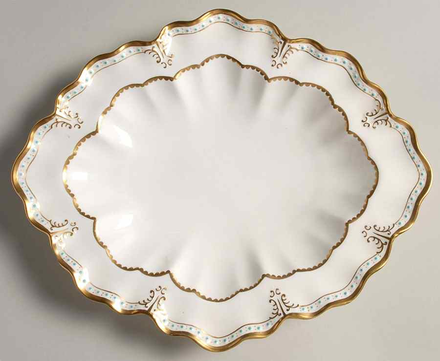Lombardy Large Oval Dessert Bowl by Royal Crown Derby-1