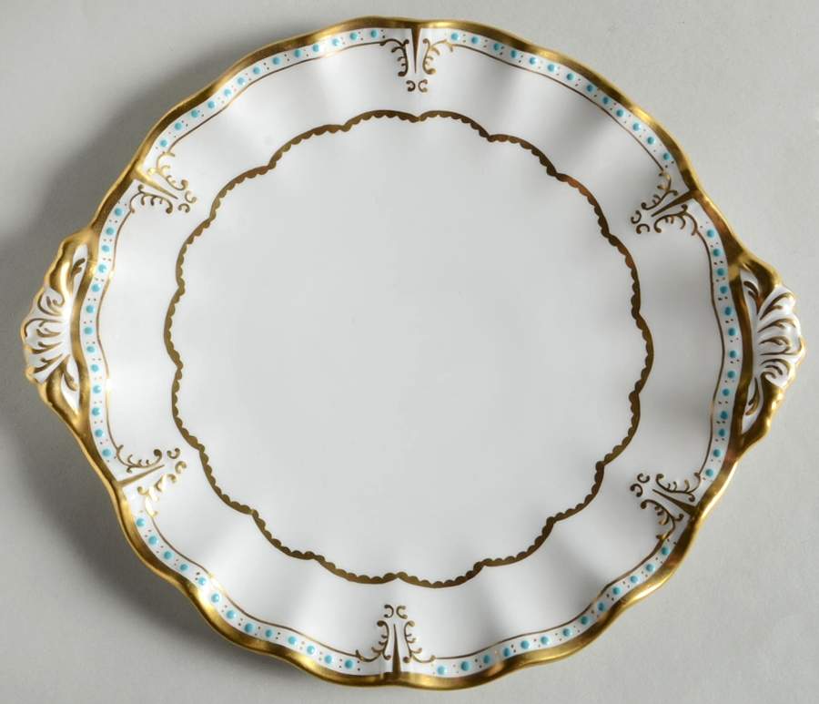 Lombardy Handled Cake/Pastry Plate by Royal Crown Derby-1