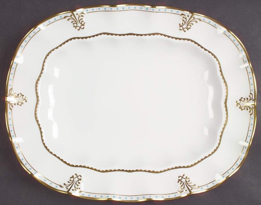 Lombardy 15" Oval Serving Platter by Royal Crown Derby-1