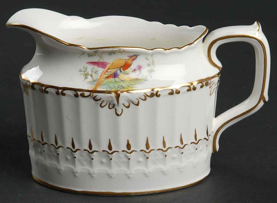 Lowestoft Pheasant Creamer by Royal Crown Derby-1